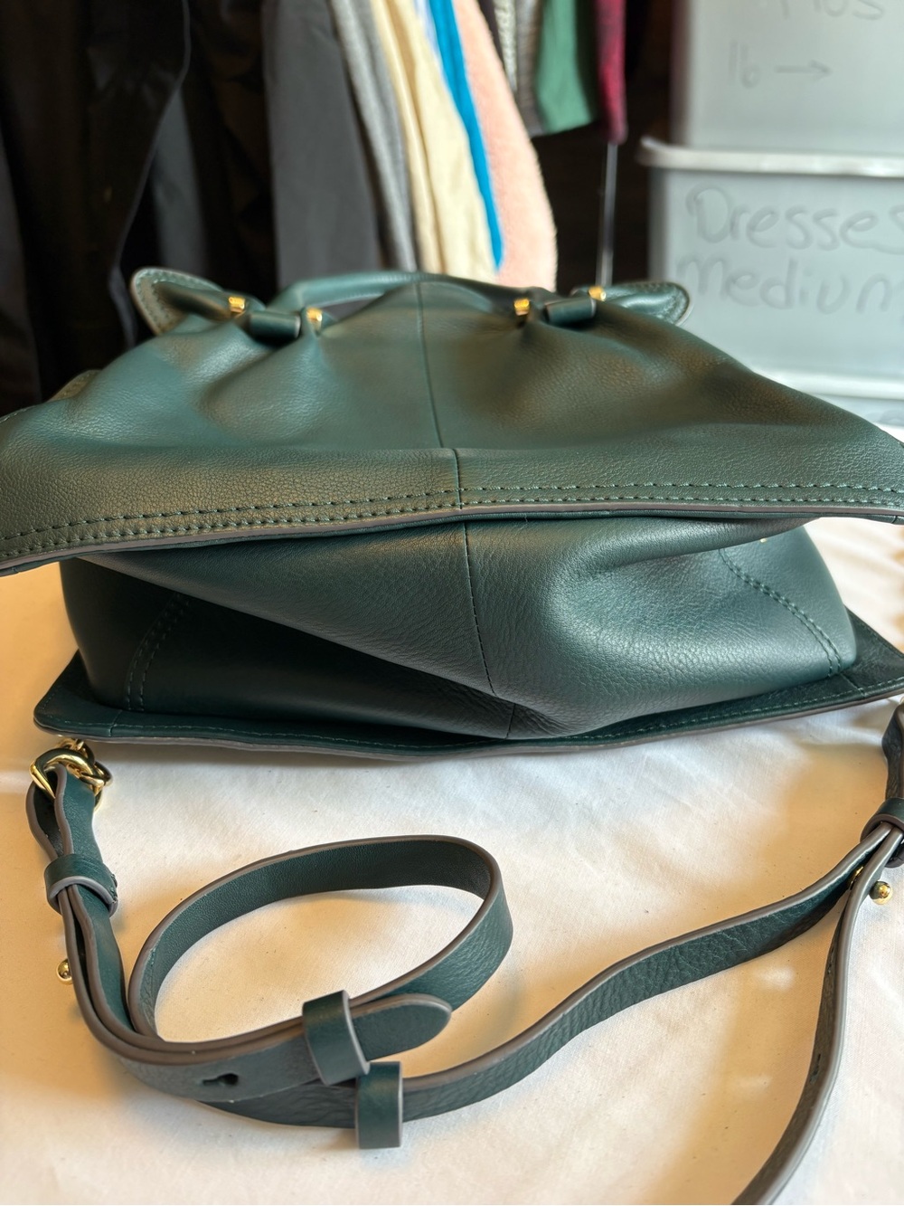 Radley London Dark Green Leather Purse with Matching Wallet - Picture 5 of 12